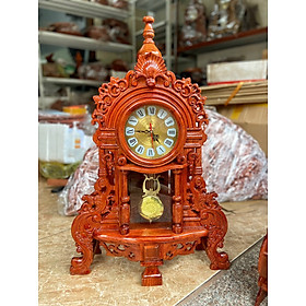 Mua Đồng hồ để bàn gỗ hương cao cấp (ẢNH THẬT)