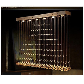 Mua Đèn led 3 tông màu pha lê thả trần nhà trang trí đẹp mắt (80x20)cm D9-L15