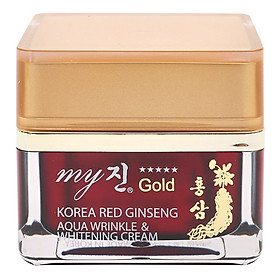Kem Dưỡng Trắng Da Chống Lão Hóa My Gold Korea Red Ginseng Aqua Wrinkle Whitening Cream (50ml)