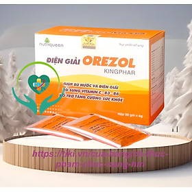 ￼Điện giải Orezol Kingphar ( hộp 20 gói * 6 gam)