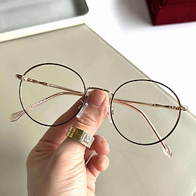 Kính mắt đi đường thời trang Mắt tròn cao cấp - Có thể thay mắt kính theo độ