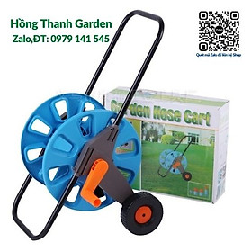 Mua Khung lô cuốn ống nước  khung lô cuốn dây tưới có bánh xe AK-803  Cuốn từ 10m đến 30m ống phi 16 đến phi 20.