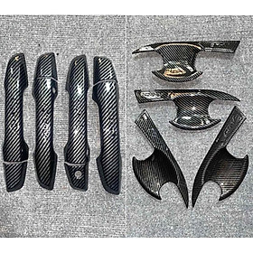Ốp Tay Hõm Cửa Vân Carbon Honda CRV 2023-2018 Cao Cấp