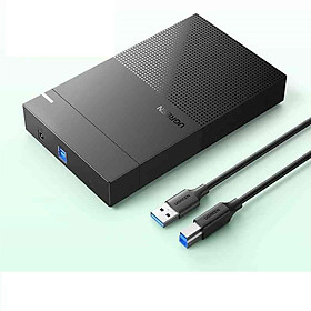 Ugreen UG30729CM472TK 3.5inch 16Tb 1M Hộp đựng ổ cứng SATA hổ trợ 16Tb kèm cáp USB-A sang USB-C hổ trợ nguồn 12v-2A - HÀNG CHÍNH HÃNG