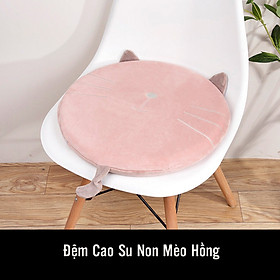 Mua Đệm Ghế Văn Phòng  Đệm Ngồi Bệt - Hình Mèo Dễ Thương  Lõi Cao Su Non Êm Ái Chống Xẹp Phong Cách Nhật Bản - VSeat