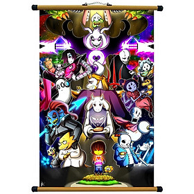 Tranh ảnh treo tường Sans Undertale có khung nẹp