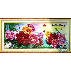 149*65CM TRANH ĐÁ HOA MẪU ĐƠN TRANH ĐÍNH ĐÁ CHƯA ĐÍNH YN0087