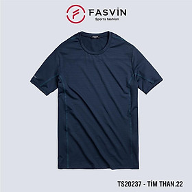 Áo phông nam thun lạnh cao cấp fasvin ts20237.hn dáng thể thao vải mềm mát co giãn tốt