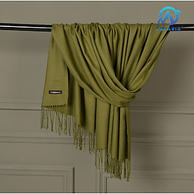 Khăn Choàng Cổ Nam Nữ Unisex Chất Len Cashmere Cao Cấp Mềm Mịn, Khăn Len Quàng Cổ 70x200cm