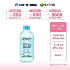 Nước Tẩy Trang Garnier Dành Cho Da Dầu Và Mụn