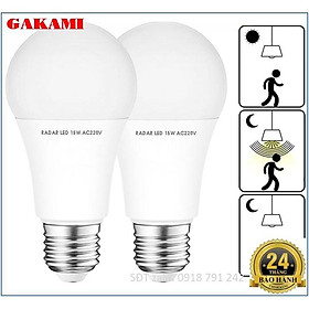 Mua Combo 2 bóng đèn led 30W cảm ứng sóng radar thông minh  tự động bật tắt  tiết kiệm điện
