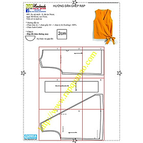 Rập giấy mã 489 - Rập áo sát nách (BẢN VẼ)