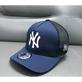 (Hàng VNXK) Nón kết, mũ lưỡi trai nam nữ cho MLB phối lưới vải kaki thời trang (Ảnh thật)