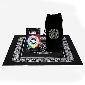 Combo Bộ Bài Bói The Wild Unknown Tarot Cao Cấp và Túi Nhung Đựng Tarot và Khăn Trải Bàn Tarot