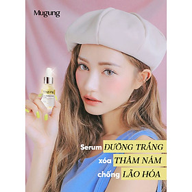 Mugung Serum Dưỡng Trắng tinh chất vàng 24K Brightening Hydra serum (Vitamin C + Hyaluronic Hydrating + Gold Collagen) Giúp Sáng Da, Mờ Thâm, Dưỡng Ẩm, Làm Chậm Quá Trình Lão Hóa 