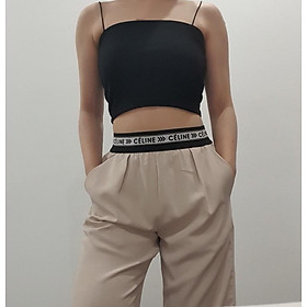 Áo 2 Dây Croptop Nữ Đẹp Cổ Vuông xinh xắn 2 màu
