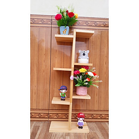 Mua Kệ gỗ  thông để chậu hoa  cây cảnh sang trọng kích thước 60x25x12