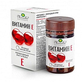 1 hộp 30 viên Vitamin E Mirrolla E270mg