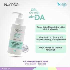 Gel rửa mặt Numee Glow Up làm sáng, phục hồi da 150ML