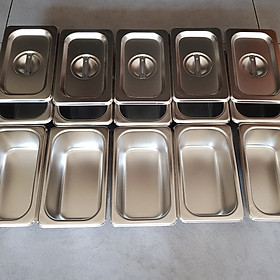 Mua combo 10 bô khay inox đựng thạch trà sữa