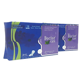 Combo 2 Băng Vệ Sinh Thảo Dược Doctor Care Ban Đêm (3 Miếng/Gói)