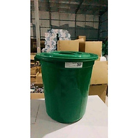Mua Thùng nhựa 50L đựng gạo  đựng nước  nuôi cá  trồng rau - Phi nhựa công nghiệp size lớn đựng hàng hoá tiện lợi