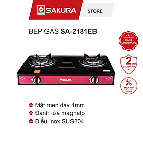 Mua Bếp gas đôi SAKURA SA-2181EB_chính hãng Mekong