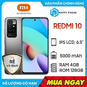 Điện thoại Xiaomi Redmi 10 (4GB/128GB) - Hàng chính hãng - Đã kích hoạt bảo hành điện tử