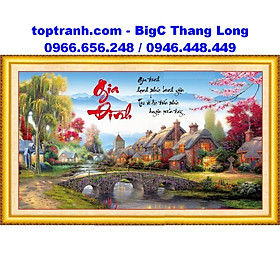 Mua Tranh thêu chữ thập chữ gia đình 88803 chưa thêu