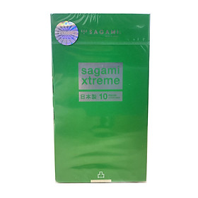 Bcs Nhật Bản Gân Gai Thắt Sagami Xtreme Green (10pcs) - Không Mùi Cao Su - Nhập Khẩu Chính Hãng 100% - Che Tên Sản Phẩm