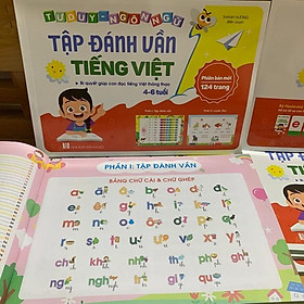 (Phiên bản 124tr) đánh vần Tiếng Việt cho bé từ 4-6t
