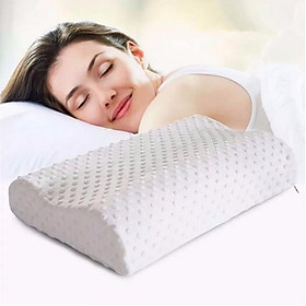 Combo 2 Gối Cao Su Non + Áo Gối Chống Đau Cột Sống Cổ - Tặng hộp nhựa Fitin Pack hàng Nhật