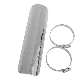 Universal Flame Exhaust Pipe Heat Shield Protector Cover for  White Cruising