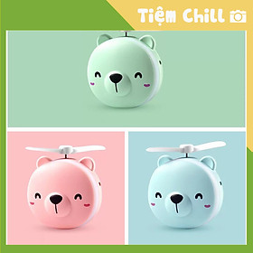 Mua Quạt Mini Cầm Tay - Quạt Hình Con Heo 3 in 1 (Quạt + Gương + Đèn) Dễ thương