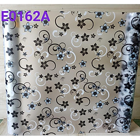 Mua 5M Giấy Dán Kính Họa Tiết hoa 5 cánh đen Không Cần Keo - Khổ 0.45m