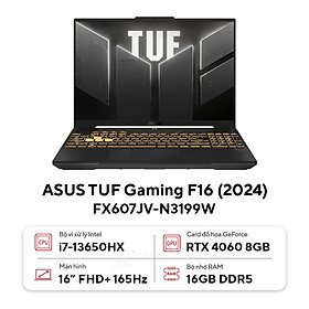Mua ASUS TUF Gaming F16 FX607JV-N3199W (Intel Core i7-13650HX | RTX4060 | 16 inch WUXGA | 16GB | 512GB | Win 11 Home | Xám) - HÀNG CHÍNH HÃNG