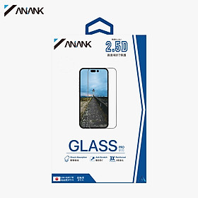 Dán cường lực dành cho iPhone 15 Pro Max/15 Pro/15/15 Plus ANANK 2.5D Full Viền Đen - Hàng Chính Hãng