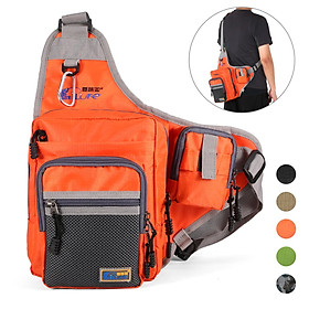 Túi câu cá iLure đa năng không thấm nước, nhiều ngăn 32x39x12 cm-Màu quả cam