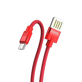 Cáp sạc nhanh Hoco U55 dây dù lightning 2.4A - dài 1.2M -hàng chính hãng ( đỏ)