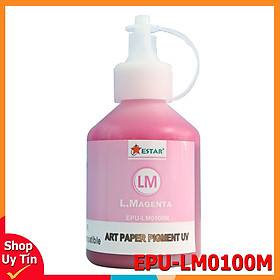 Mua Mực nước màu đỏ nhạt Pigment UV EPU-LM0100M thương hiệu Estar - Dùng cho máy Epson (100ML) (hàng nhập khẩu)