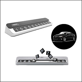 Bảng ghi số điện thoại cho xe hơi bằng kim loại Remax RT-SP12 - Hàng nhập khẩu