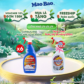 Combo 06 Chai Nước Giặt Cổ Áo Mao Bao 600ml