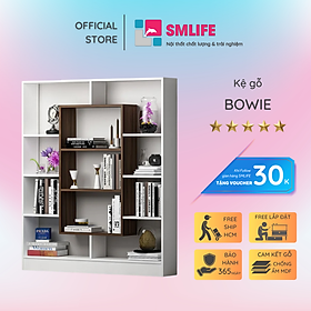 Giá sách gia đình thiết kế hiện đại SMLIFE Bowie