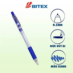 Combo 5 bút bi bitex b03