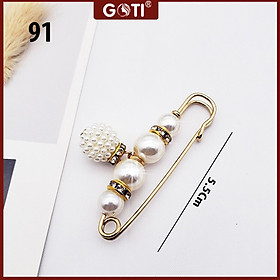 GOTI - Set Ghim Cài Áo Hình Hoa Cao Cấp Sang Trọng Kiểu Charm Trang Trí