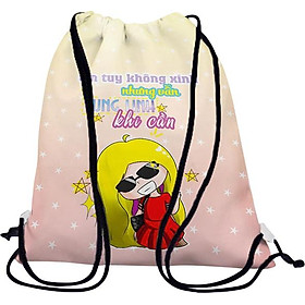 Túi rút Em tuy không xinh nhưng vẫn lung linh khi cần  - BDFU329