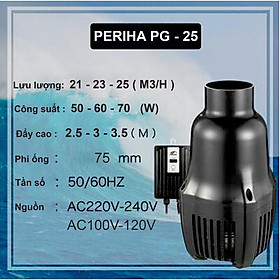 Máy Bơm Periha PG-25 (50-70W) Chỉnh 3 Chế Độ, Cảm Biến Chống Cạn, Siêu Tiết Kiệm Điện