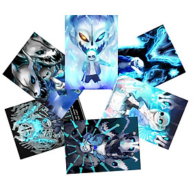 SET 3 Tranh Poster Sans Undertale A4 21cmx30cm