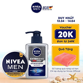 Combo Nivea MEN chăm sóc da cho nam, giúp sáng da & dưỡng ẩm (83923 + 83956)