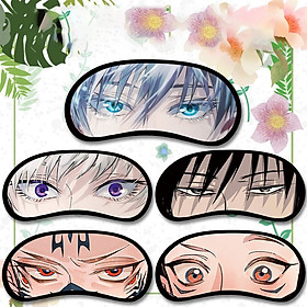 Bịt mắt CHÚ THUẬT HỒI CHIẾN JUJUTSU KAISEN miếng che mắt ngủ in hình anime chibi (MẪU GIAO NGẪU NHIÊN)